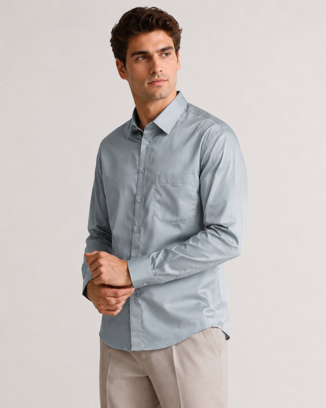 Light Blue mens shirt - Image 2