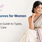 Colourful cotton sarees for women folded and displayed in India