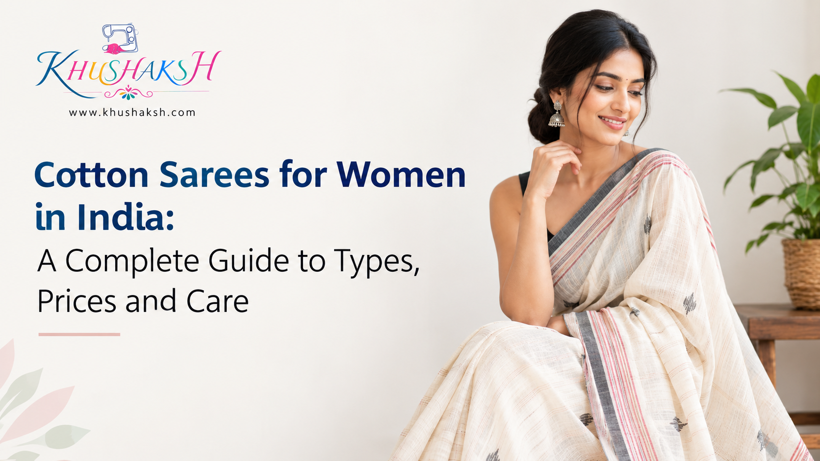 Colourful cotton sarees for women folded and displayed in India