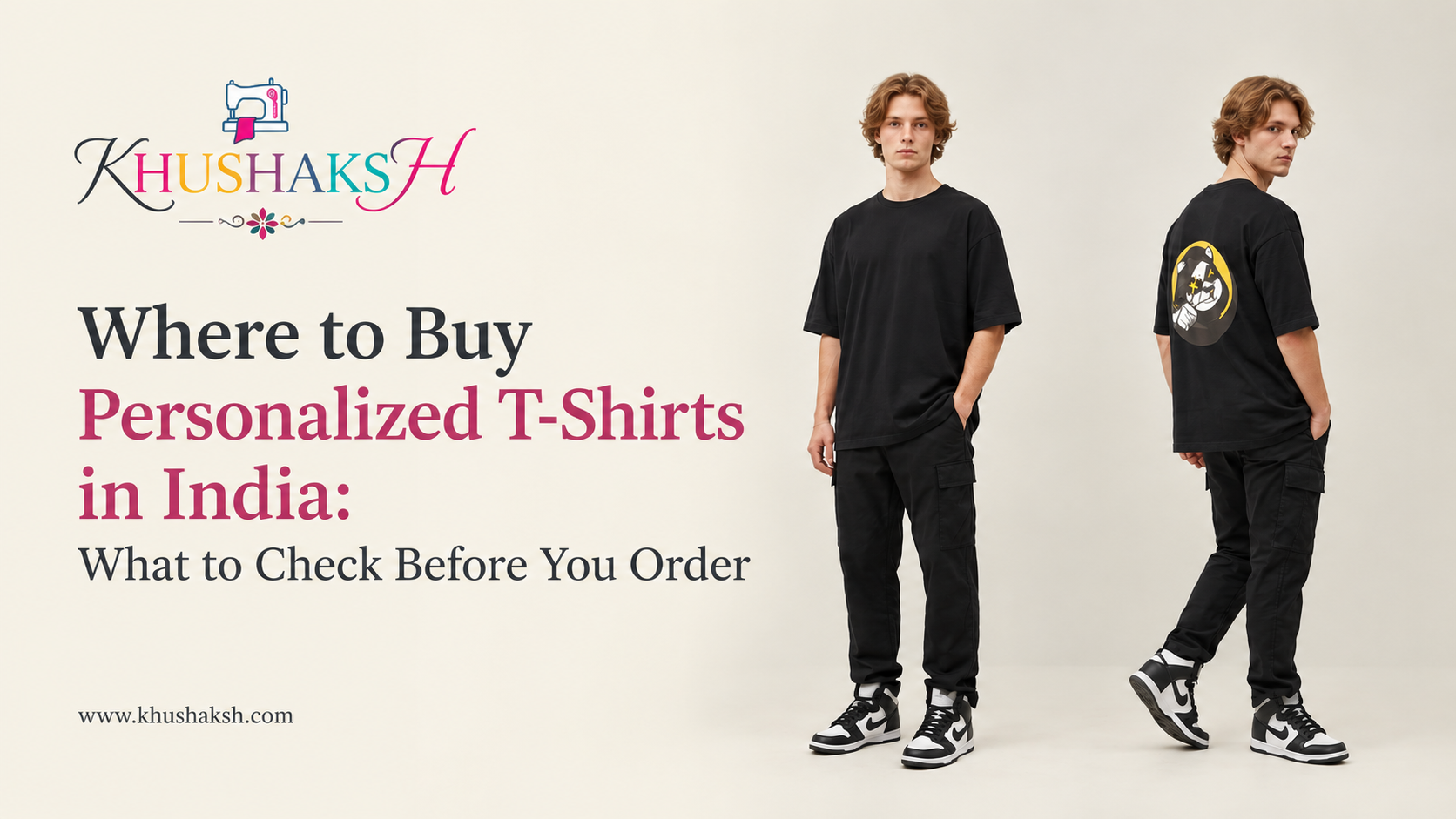 Folded personalized T-shirts with custom prints for buying in India